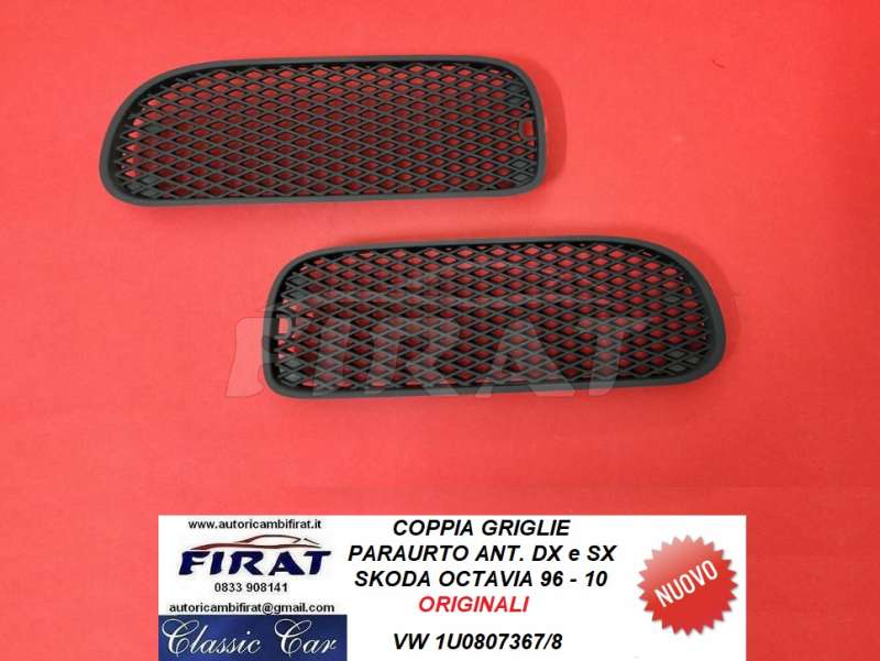 GRIGLIE PARAURTO SKODA OCTAVIA 96-10 ANT. (1U0807367/8)